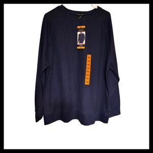 NWT Banana Republic Men's XXL Navy Waffle Knit Crew Neck Pullover Sweater